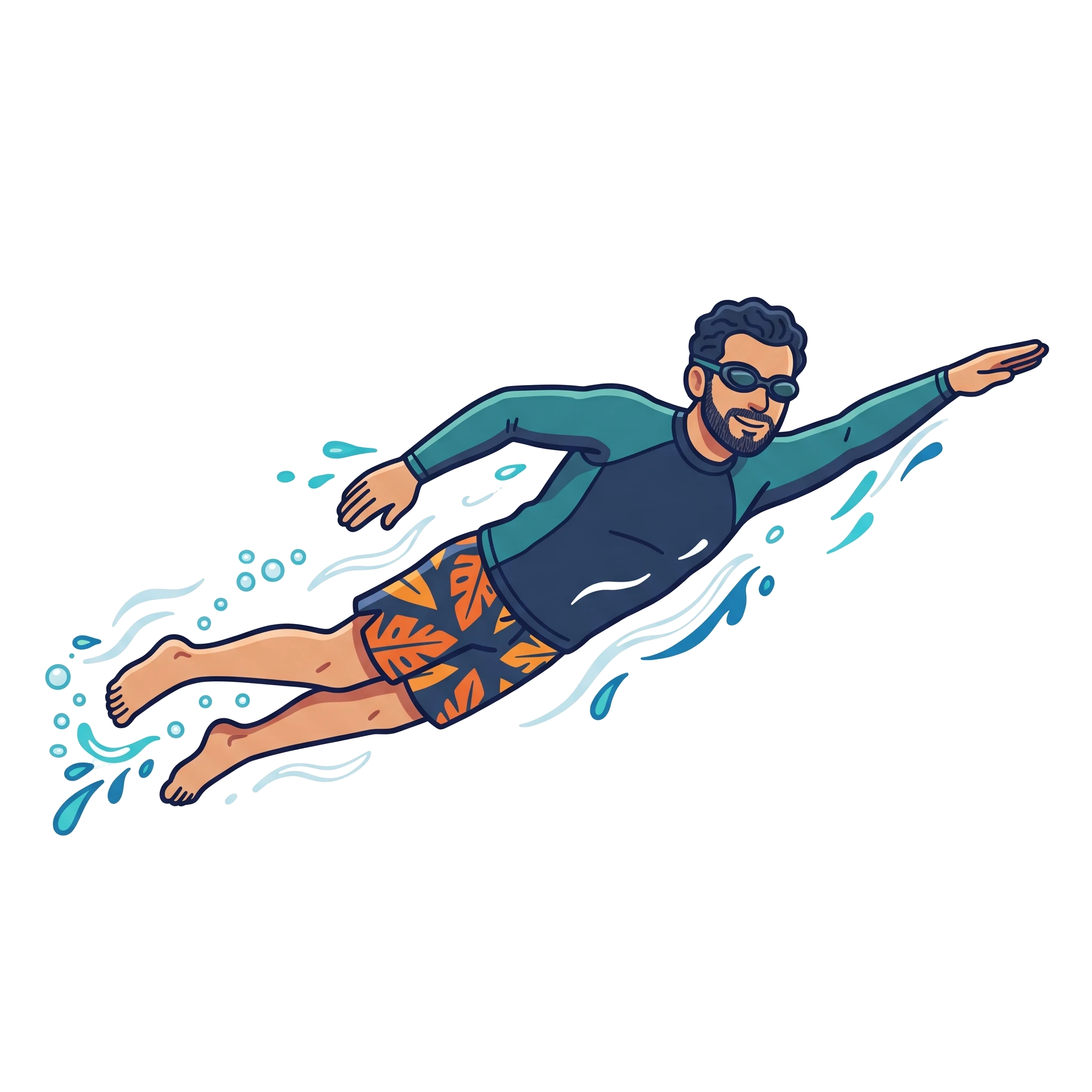 Ess Ramzi Swimming in Open Waters